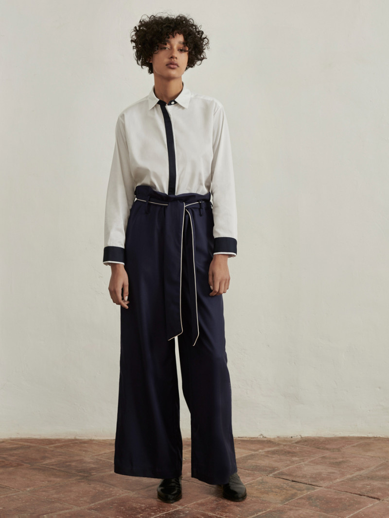 Damaris Goddrie featured in  the M. Martin lookbook for Pre-Fall 2016