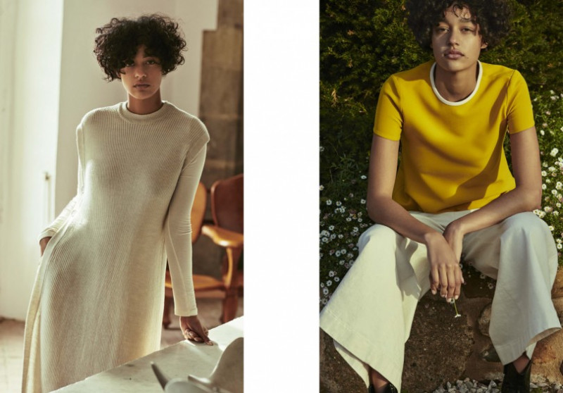 Damaris Goddrie featured in  the M. Martin advertisement for Pre-Fall 2016