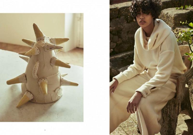 Damaris Goddrie featured in  the M. Martin advertisement for Pre-Fall 2016