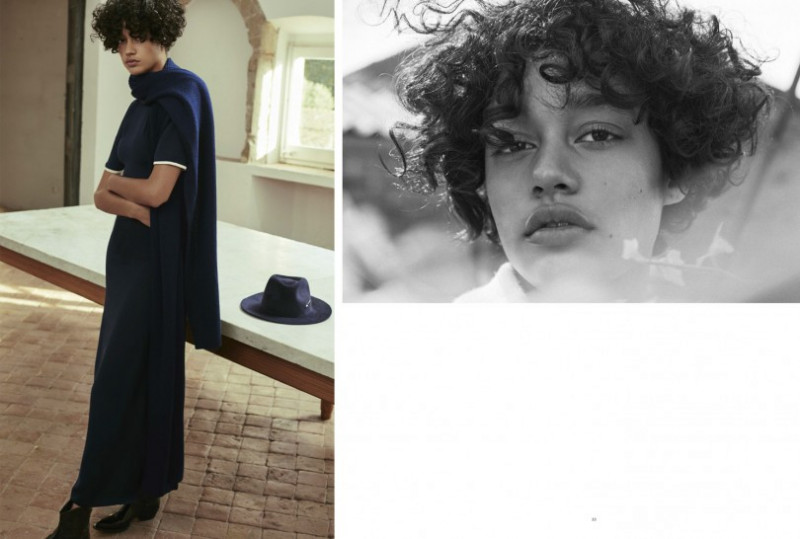 Damaris Goddrie featured in  the M. Martin advertisement for Pre-Fall 2016