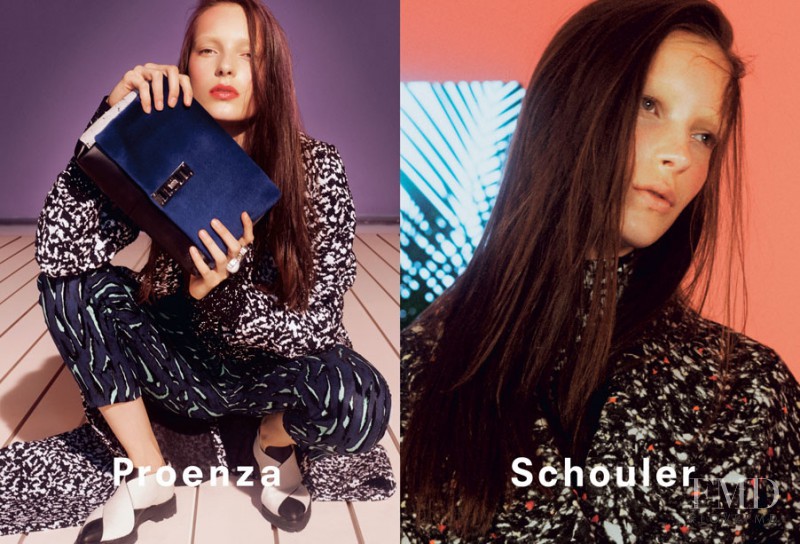 Julia Bergshoeff featured in  the Proenza Schouler advertisement for Autumn/Winter 2014