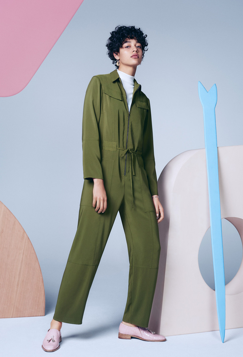 Damaris Goddrie featured in  the Finery London advertisement for Spring/Summer 2016