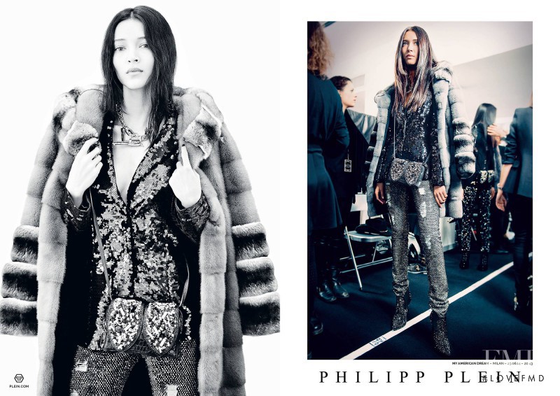 Daniela de Jesus featured in  the Philipp Plein advertisement for Autumn/Winter 2014