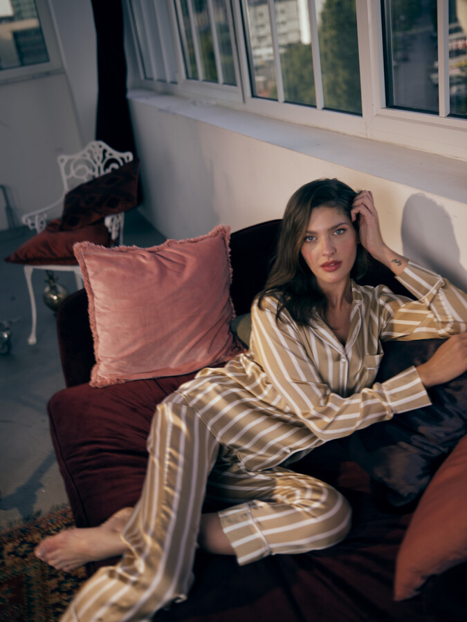 Angelina Pirtskhalava featured in  the House of Silk catalogue for Spring/Summer 2021