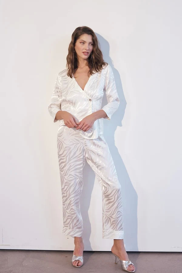 Angelina Pirtskhalava featured in  the House of Silk catalogue for Spring/Summer 2021