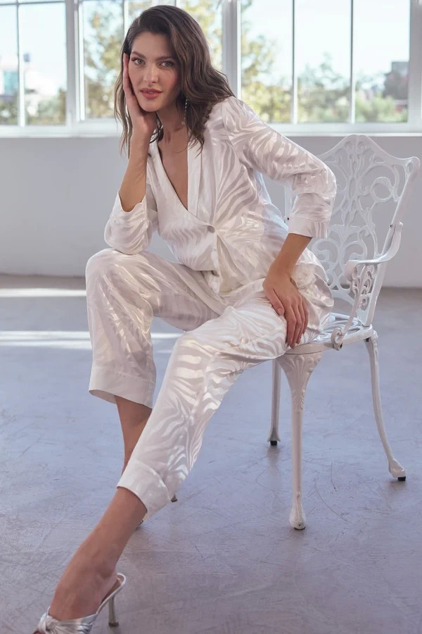 Angelina Pirtskhalava featured in  the House of Silk catalogue for Spring/Summer 2021