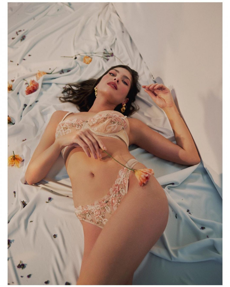 Angelina Pirtskhalava featured in  the House of Silk catalogue for Spring/Summer 2021