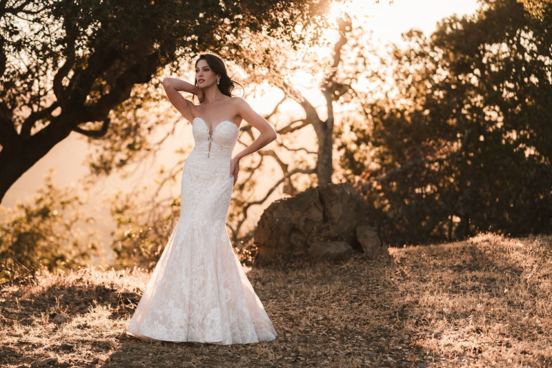 Angelina Pirtskhalava featured in  the Allure Bridals catalogue for Spring/Summer 2023