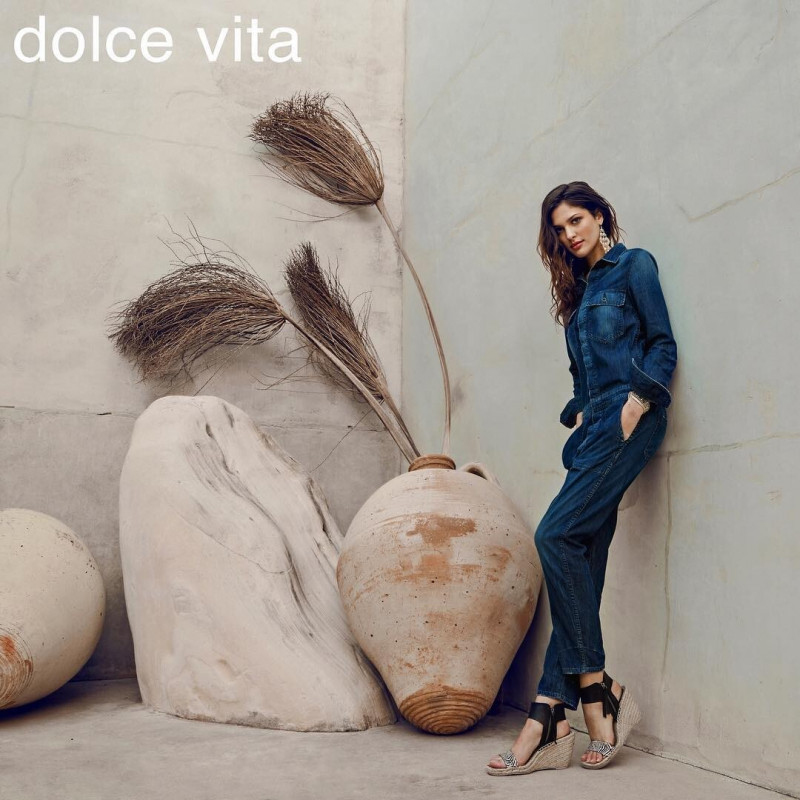 Angelina Pirtskhalava featured in  the Dolce Vita advertisement for Spring/Summer 2023