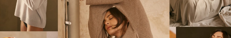 Angelina Pirtskhalava featured in  the Naked Cashmere advertisement for Spring/Summer 2023