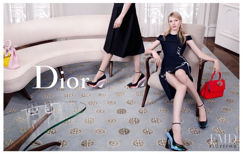 Julia Nobis featured in  the Christian Dior advertisement for Autumn/Winter 2014