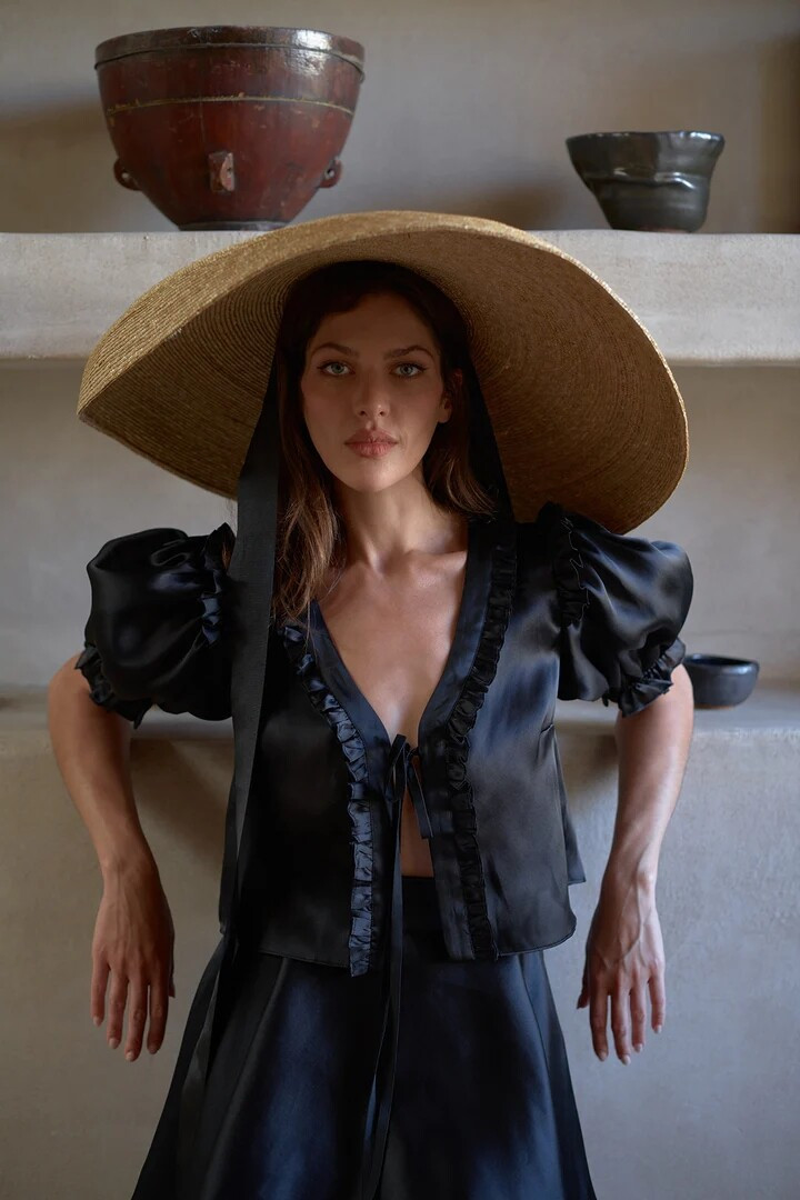 Angelina Pirtskhalava featured in  the Selkie catalogue for Spring/Summer 2023