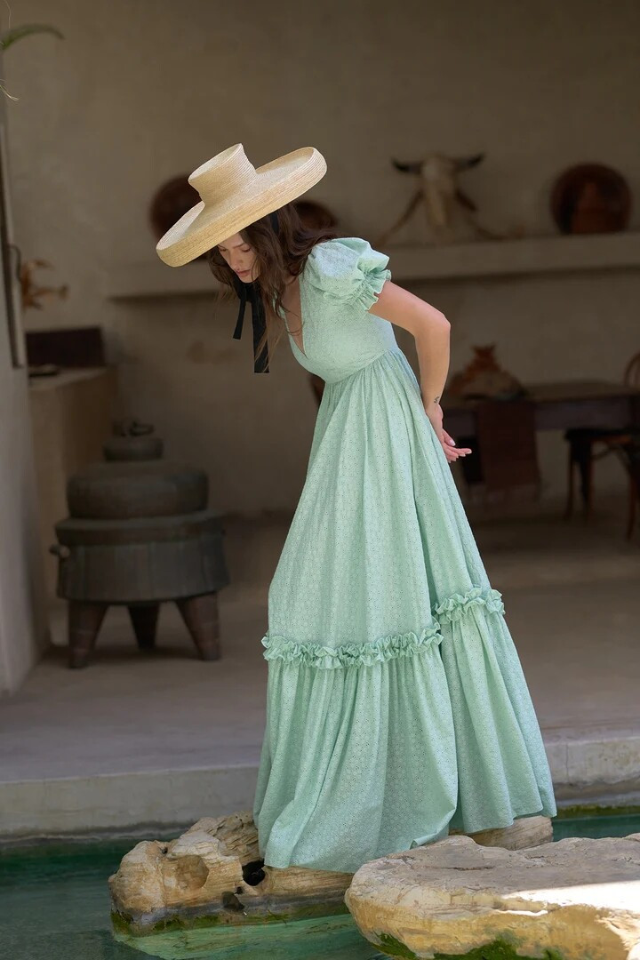 Angelina Pirtskhalava featured in  the Selkie catalogue for Spring/Summer 2023