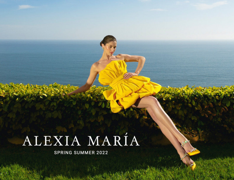 Angelina Pirtskhalava featured in  the Alexia Maria advertisement for Spring/Summer 2022