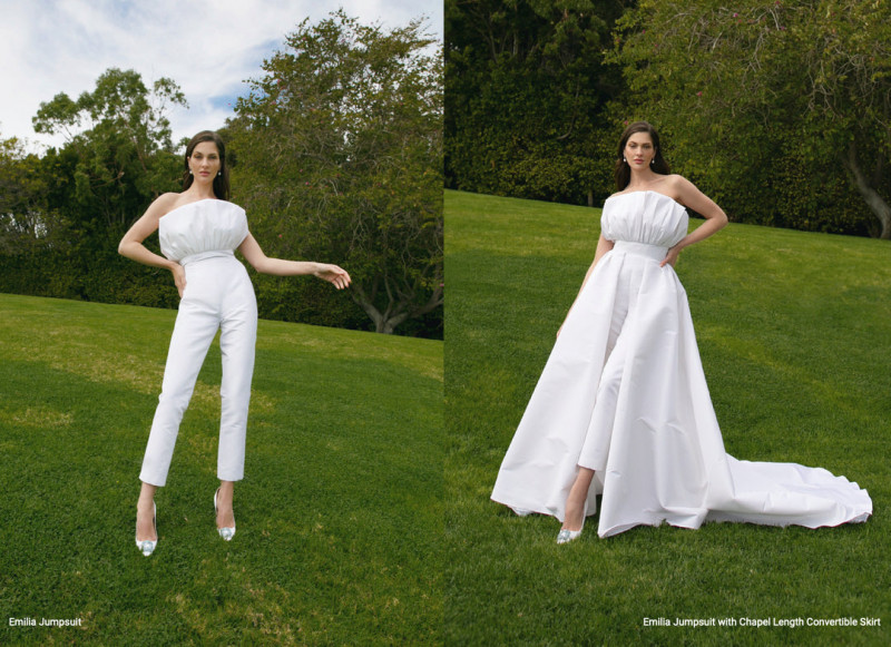 Angelina Pirtskhalava featured in  the Alexia Maria advertisement for Spring/Summer 2022