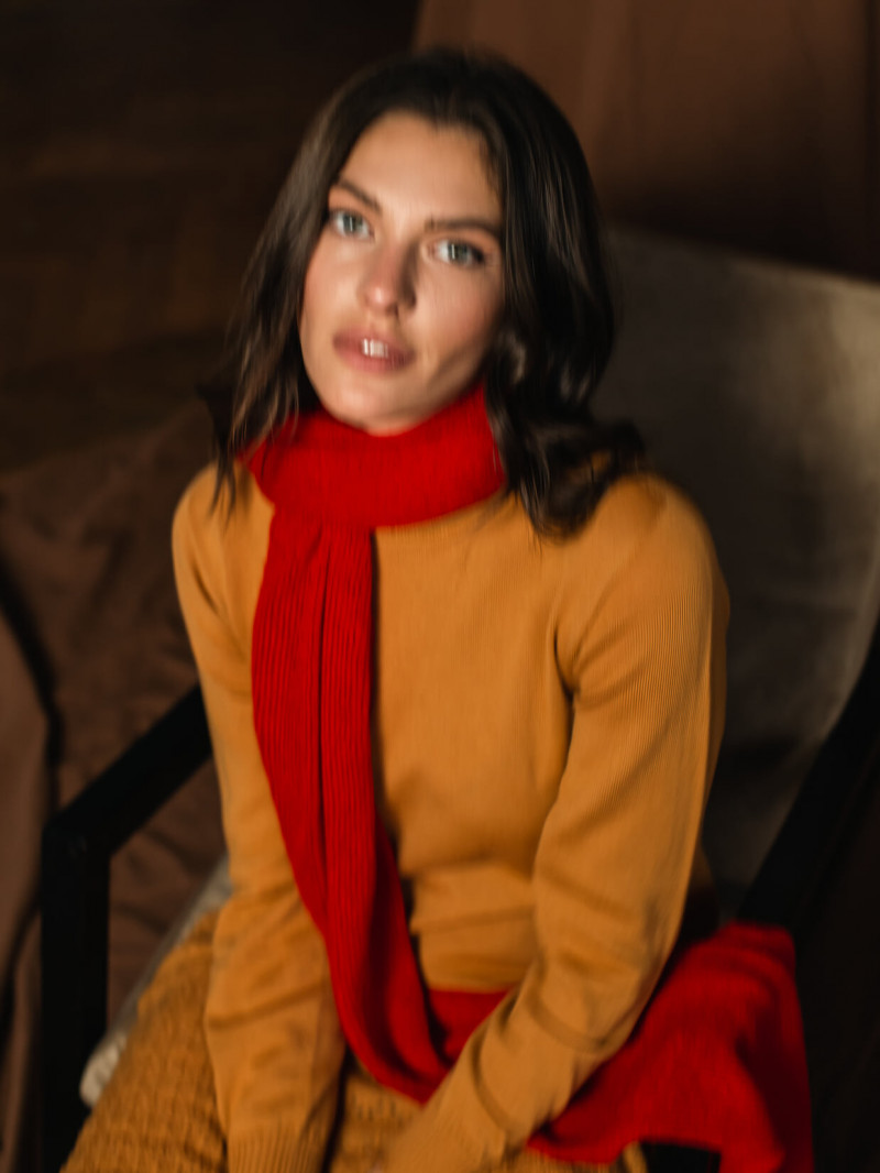 Angelina Pirtskhalava featured in  the Nataly Bloom advertisement for Autumn/Winter 2022