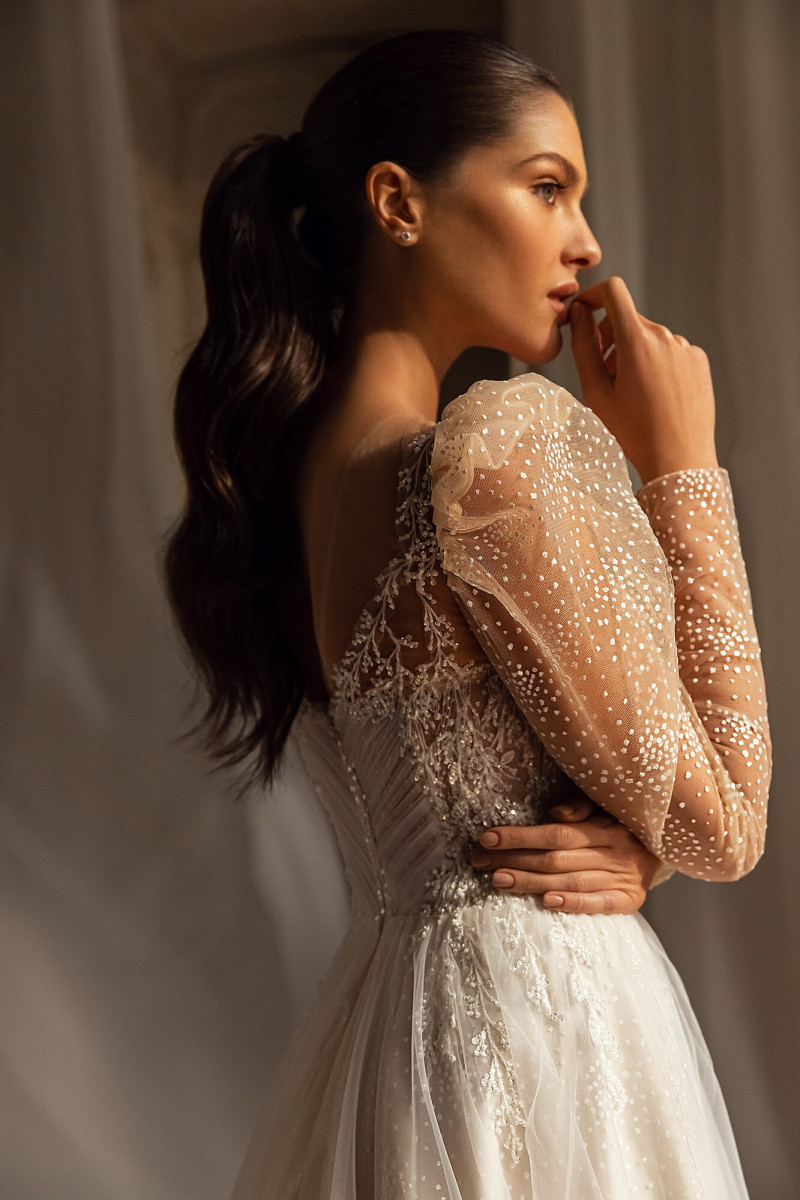 Angelina Pirtskhalava featured in  the Luce Sposa catalogue for Spring/Summer 2023