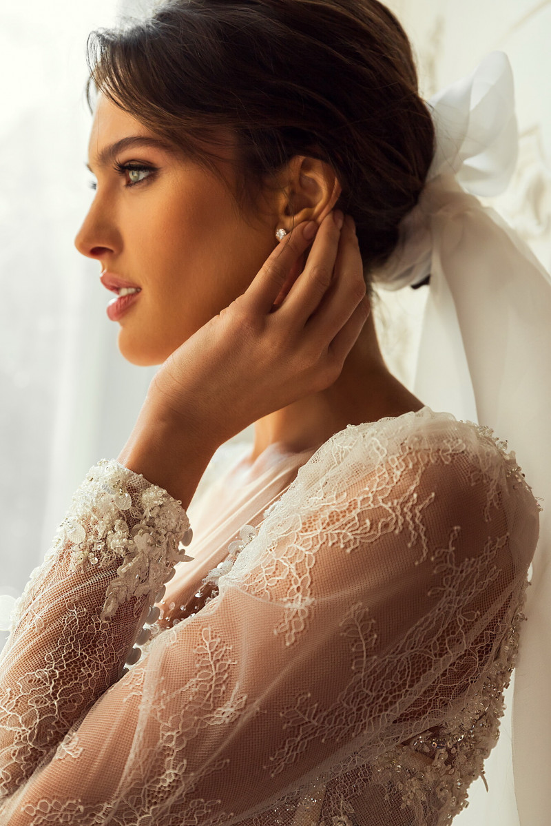 Angelina Pirtskhalava featured in  the Luce Sposa catalogue for Spring/Summer 2023