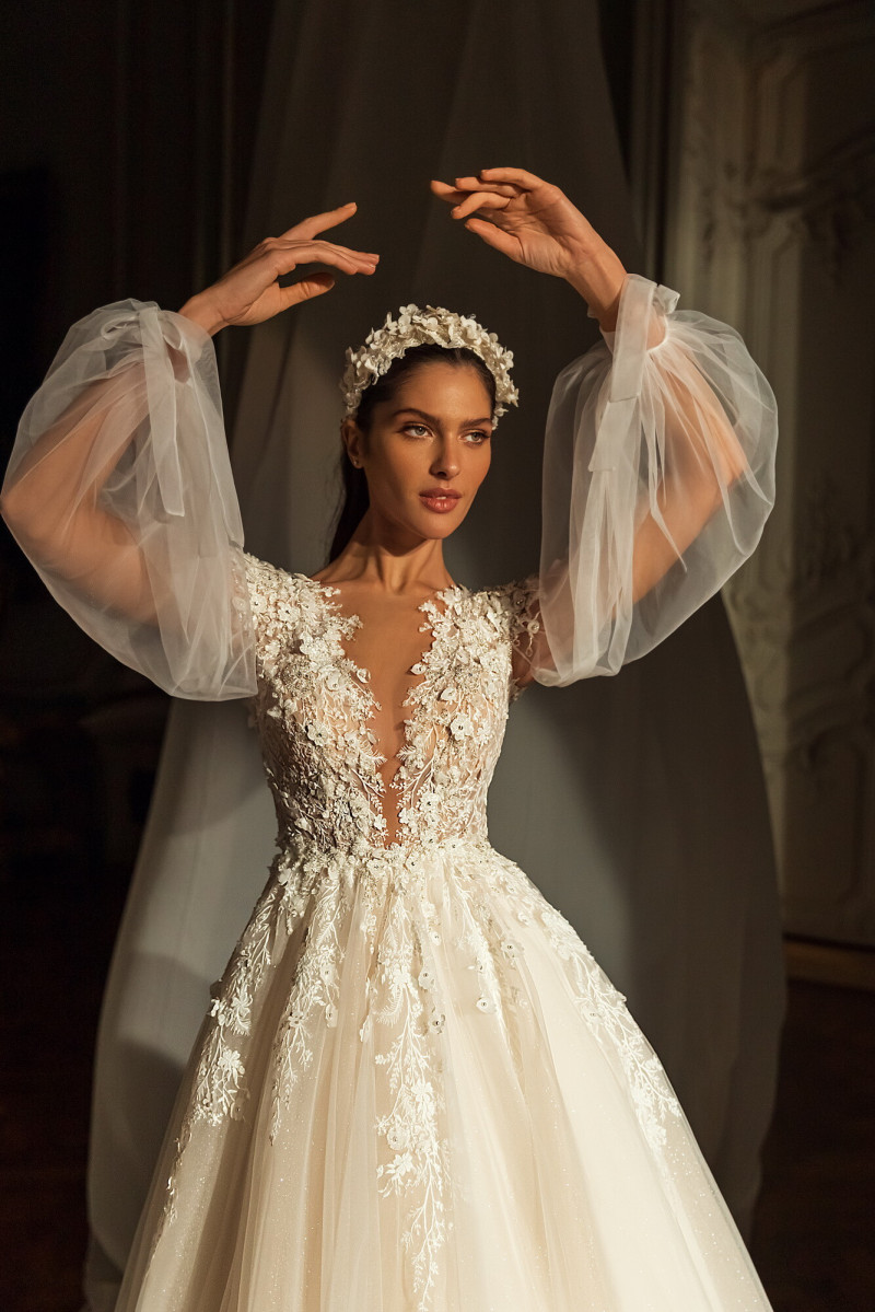 Angelina Pirtskhalava featured in  the Luce Sposa catalogue for Spring/Summer 2023