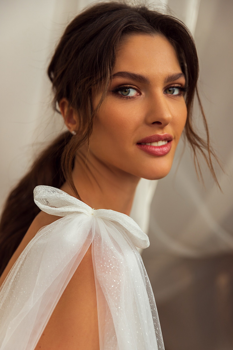 Angelina Pirtskhalava featured in  the Luce Sposa catalogue for Spring/Summer 2023