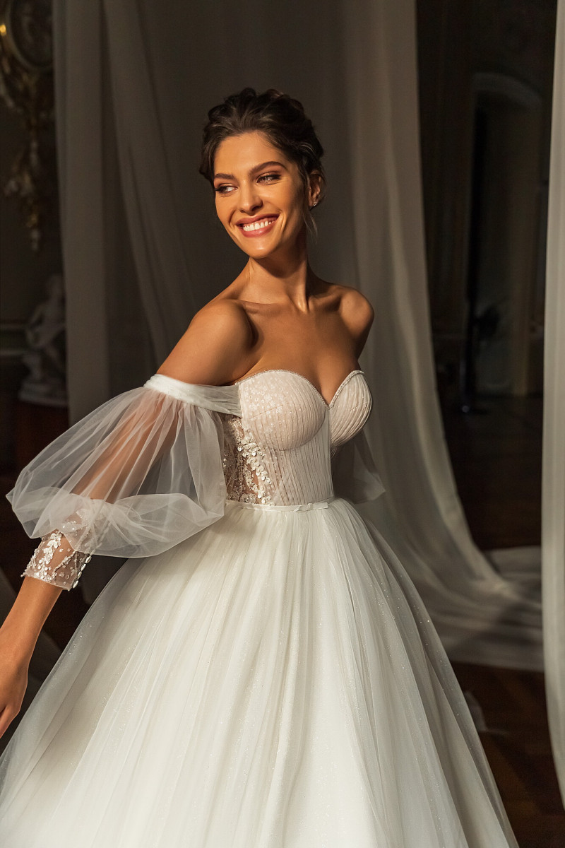 Angelina Pirtskhalava featured in  the Luce Sposa catalogue for Spring/Summer 2023