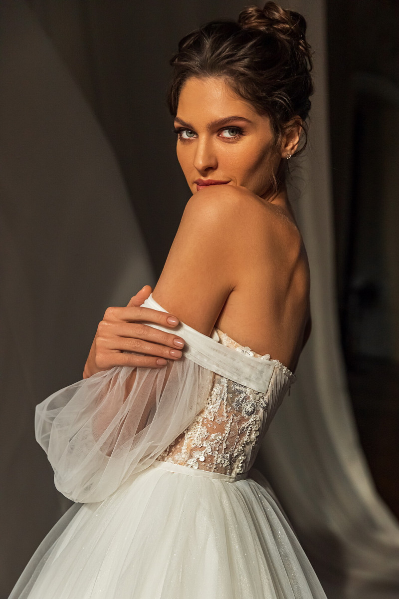 Angelina Pirtskhalava featured in  the Luce Sposa catalogue for Spring/Summer 2023