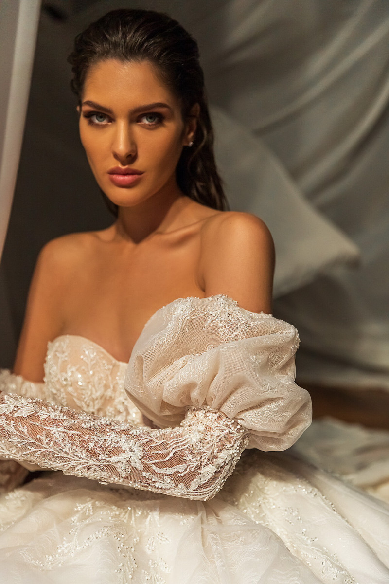 Angelina Pirtskhalava featured in  the Luce Sposa catalogue for Spring/Summer 2023