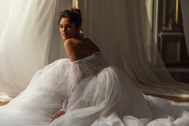 Angelina Pirtskhalava featured in  the Luce Sposa catalogue for Spring/Summer 2023