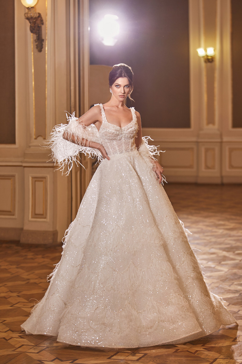 Angelina Pirtskhalava featured in  the Ricca Sposa catalogue for Autumn/Winter 2022