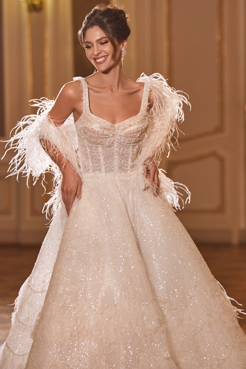 Angelina Pirtskhalava featured in  the Ricca Sposa catalogue for Autumn/Winter 2022