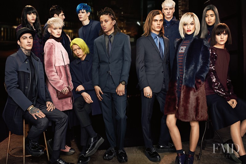 Dorith Mous featured in  the DKNY advertisement for Autumn/Winter 2014