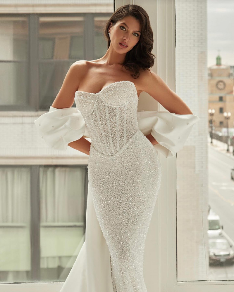 Angelina Pirtskhalava featured in  the Viero Bridal lookbook for Spring/Summer 2024