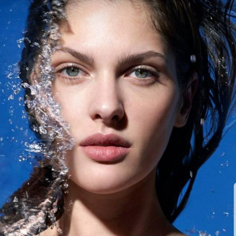 Angelina Pirtskhalava featured in  the La Roche Posay advertisement for Spring/Summer 2023