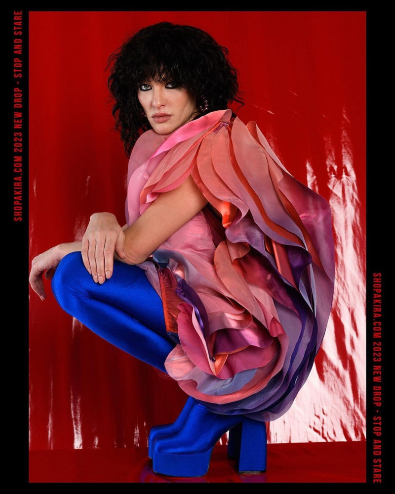 Angelina Pirtskhalava featured in  the Akira advertisement for Spring/Summer 2023