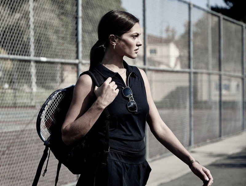 Angelina Pirtskhalava featured in  the GGblue Luxe Sport advertisement for Spring/Summer 2023