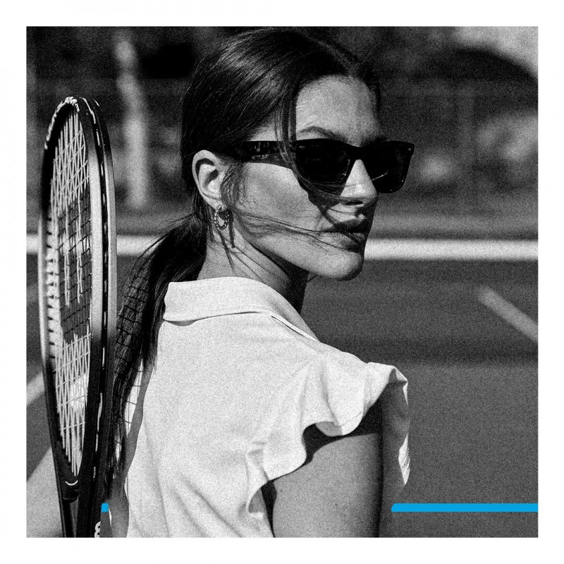 Angelina Pirtskhalava featured in  the GGblue Luxe Sport advertisement for Spring/Summer 2023