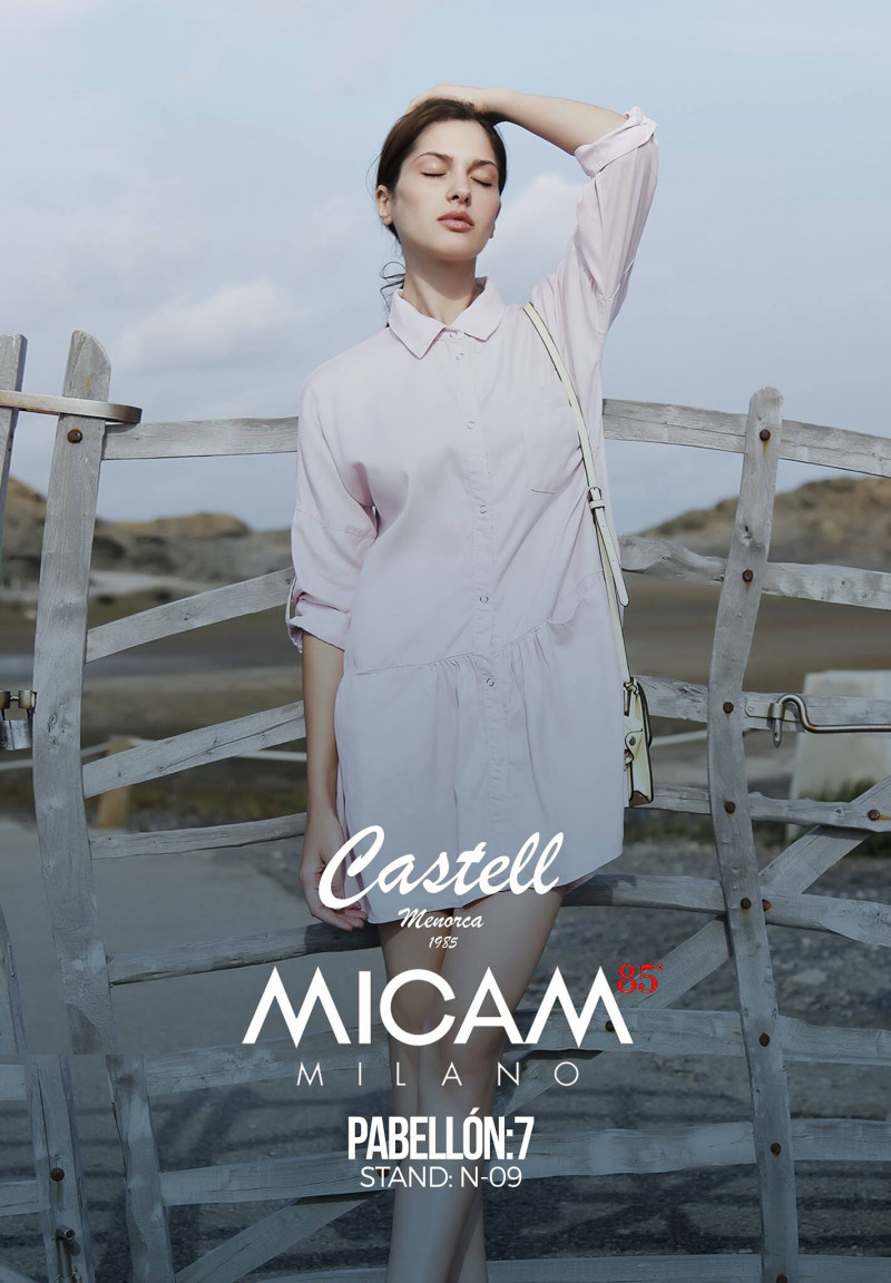 Angelina Pirtskhalava featured in  the Castell Menorca advertisement for Spring/Summer 2023