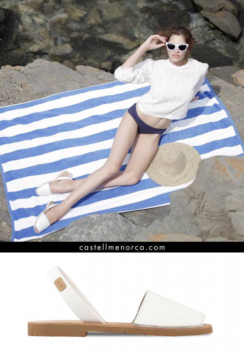 Angelina Pirtskhalava featured in  the Castell Menorca advertisement for Spring/Summer 2023