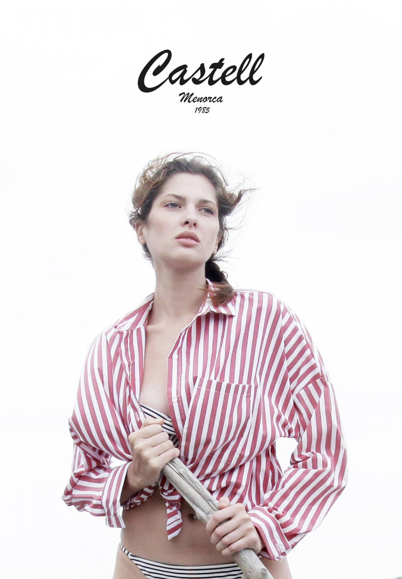 Angelina Pirtskhalava featured in  the Castell Menorca advertisement for Spring/Summer 2023