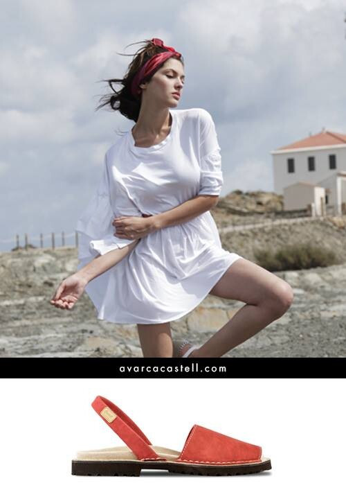 Angelina Pirtskhalava featured in  the Castell Menorca advertisement for Spring/Summer 2023