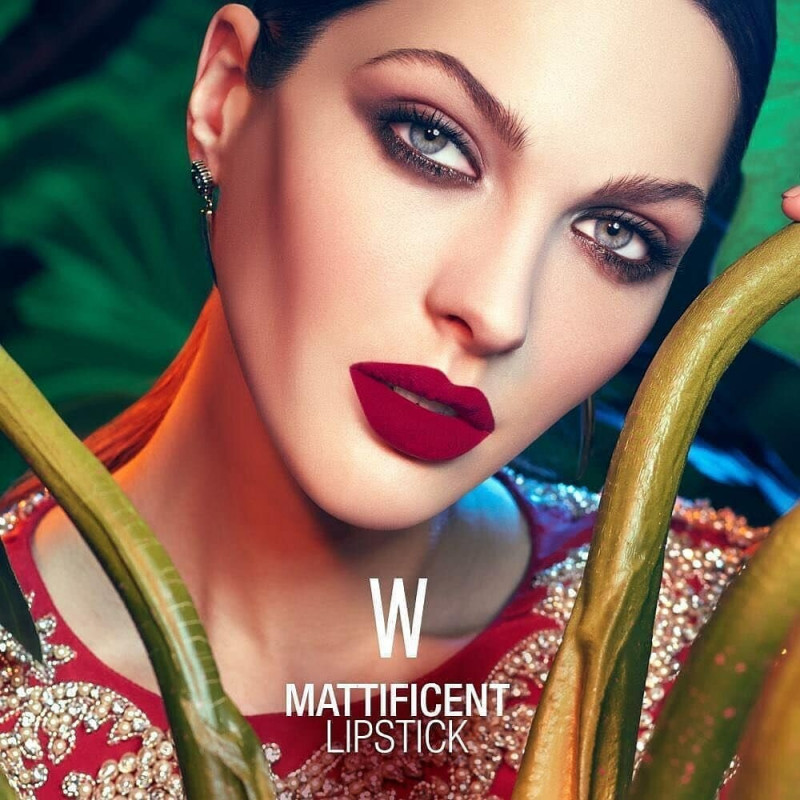 Angelina Pirtskhalava featured in  the Wycon Cosmetics advertisement for Spring/Summer 2023