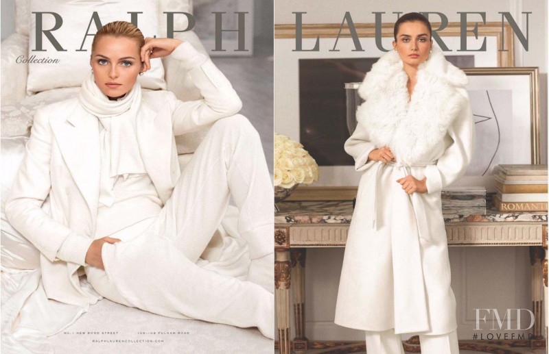 Andreea Diaconu featured in  the Ralph Lauren Collection advertisement for Autumn/Winter 2014