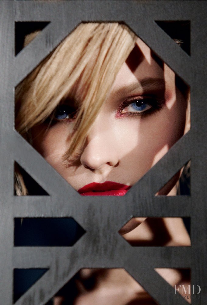 Sasha Luss featured in  the Dior Beauty advertisement for Autumn/Winter 2014