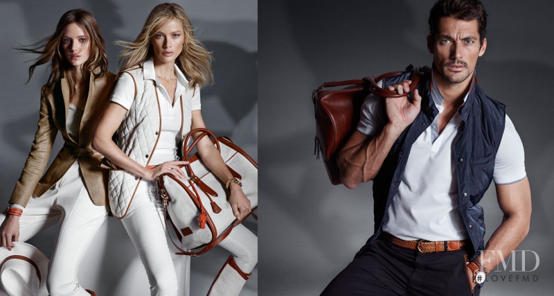 Carolyn Murphy featured in  the Massimo Dutti The Equestrian Collection advertisement for Spring/Summer 2014