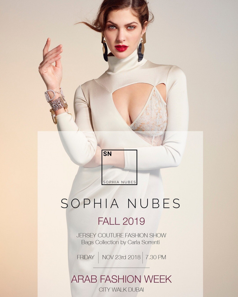 Angelina Pirtskhalava featured in  the Sophia Nubes advertisement for Fall 2019