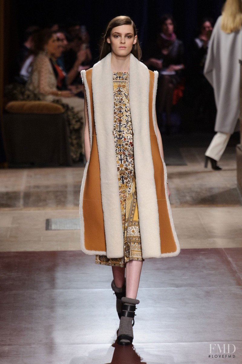 Kremi Otashliyska featured in  the Hermès fashion show for Autumn/Winter 2014