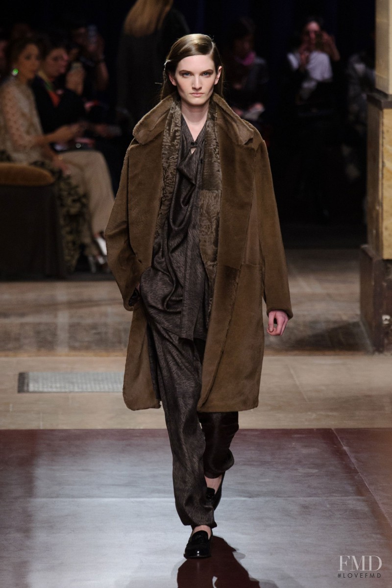 Carly Moore featured in  the Hermès fashion show for Autumn/Winter 2014