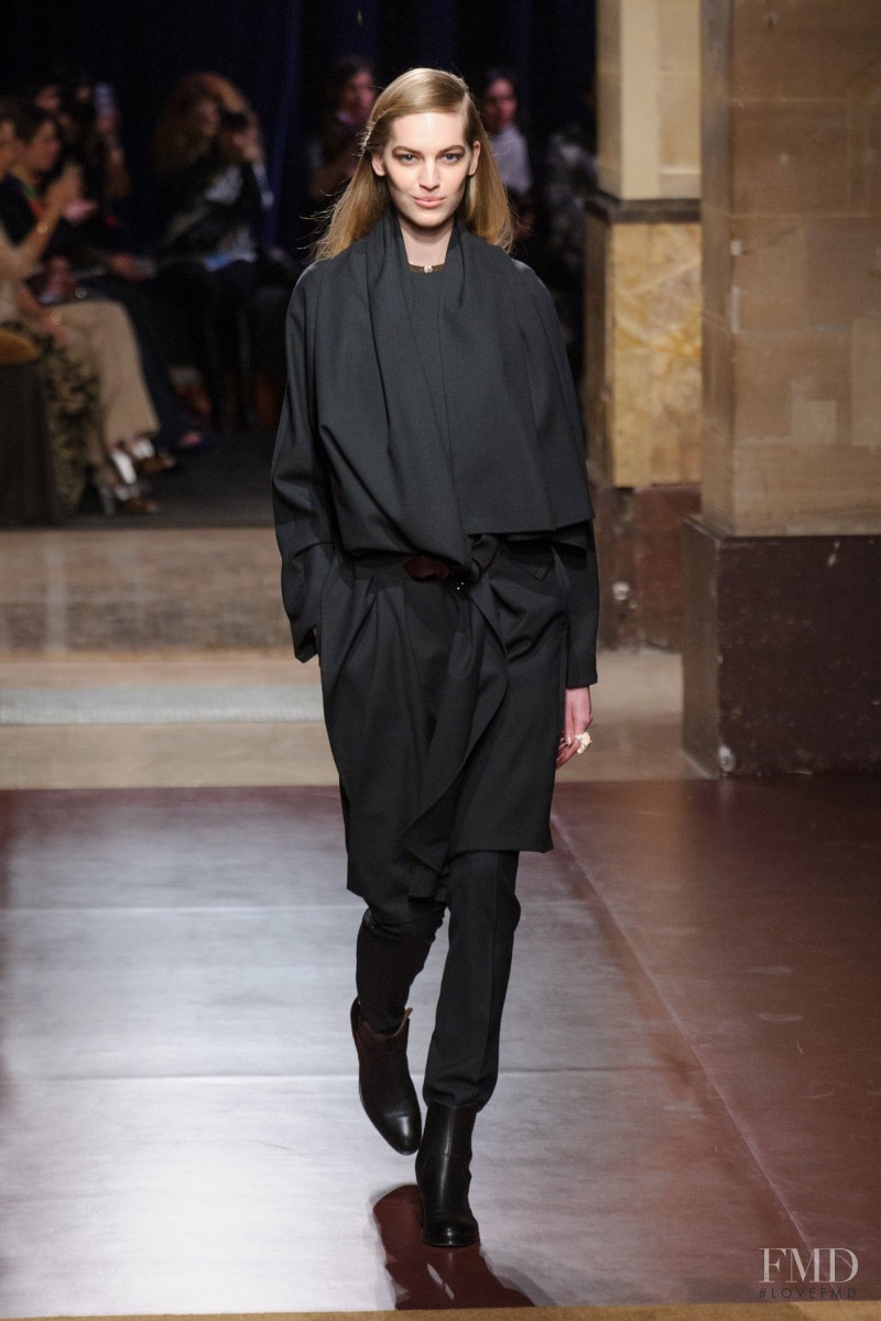 Vanessa Axente featured in  the Hermès fashion show for Autumn/Winter 2014