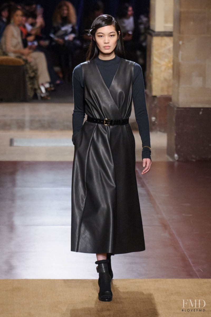 Chiharu Okunugi featured in  the Hermès fashion show for Autumn/Winter 2014