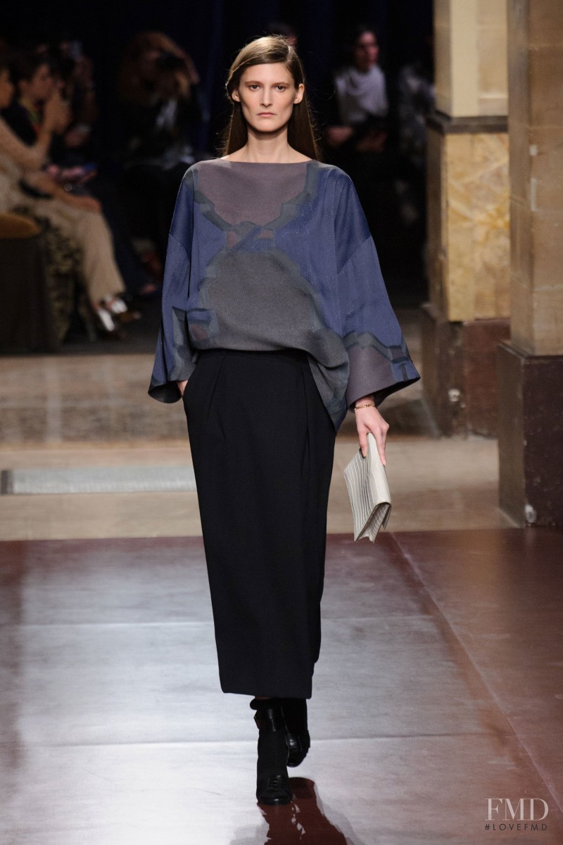 Marie Piovesan featured in  the Hermès fashion show for Autumn/Winter 2014
